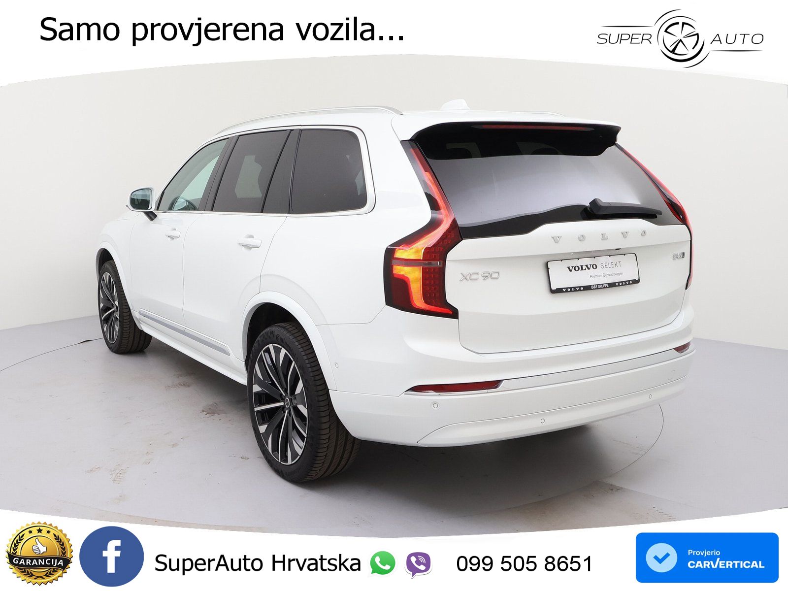 Volvo XC90 2.0 B5 AWD Automatic ZRAČNI+ACC+GR SJED+KAM+PANO