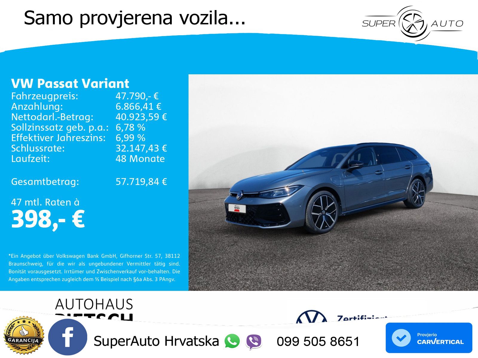 Volkswagen Passat Variant 1.5 TSI (204 KS) eHybrid DSG R-Line LED+GR SJED+ACC