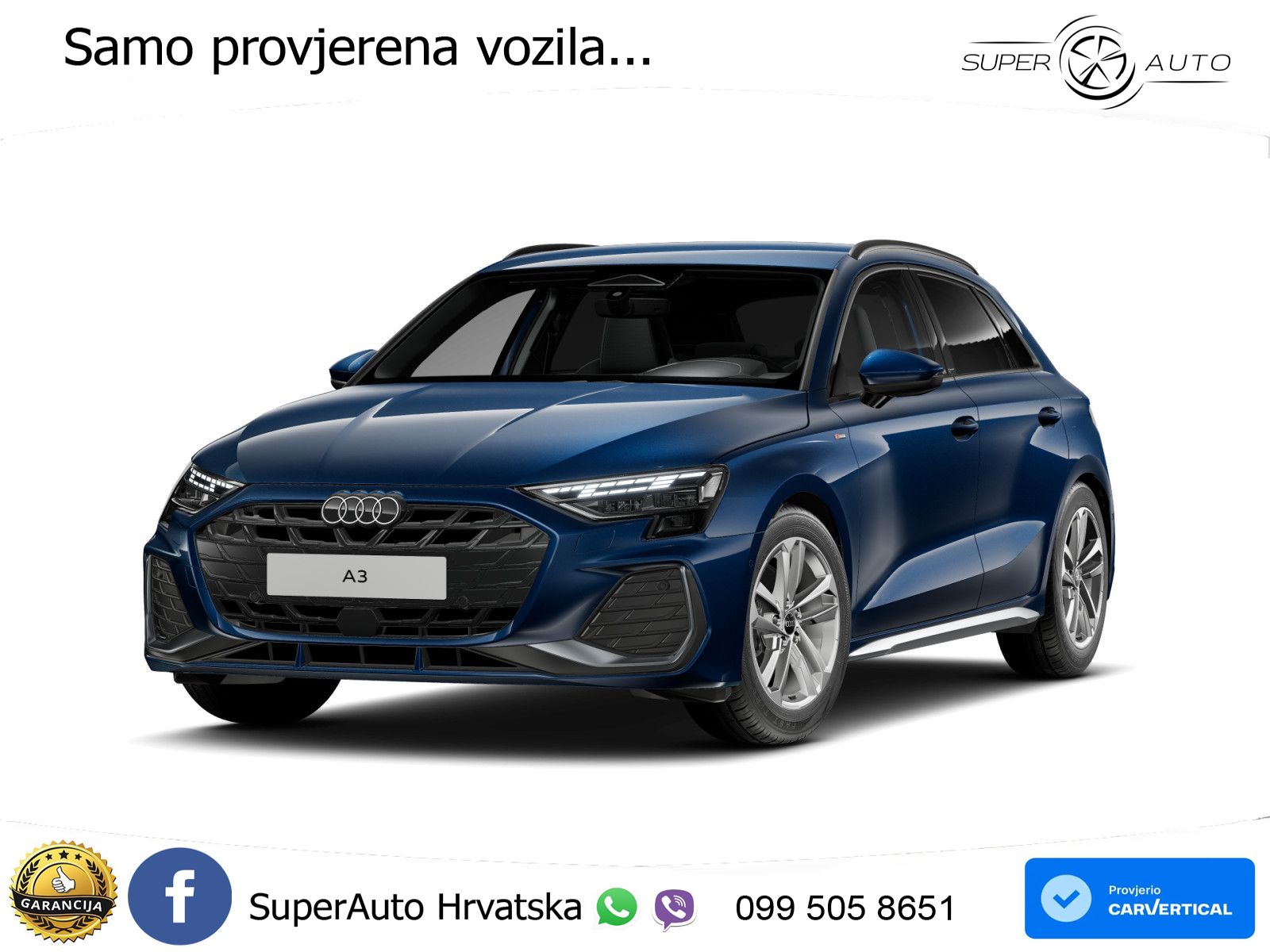 Audi A3 35 TFSI (150 KS) S line LED+GR SJED+ACC
