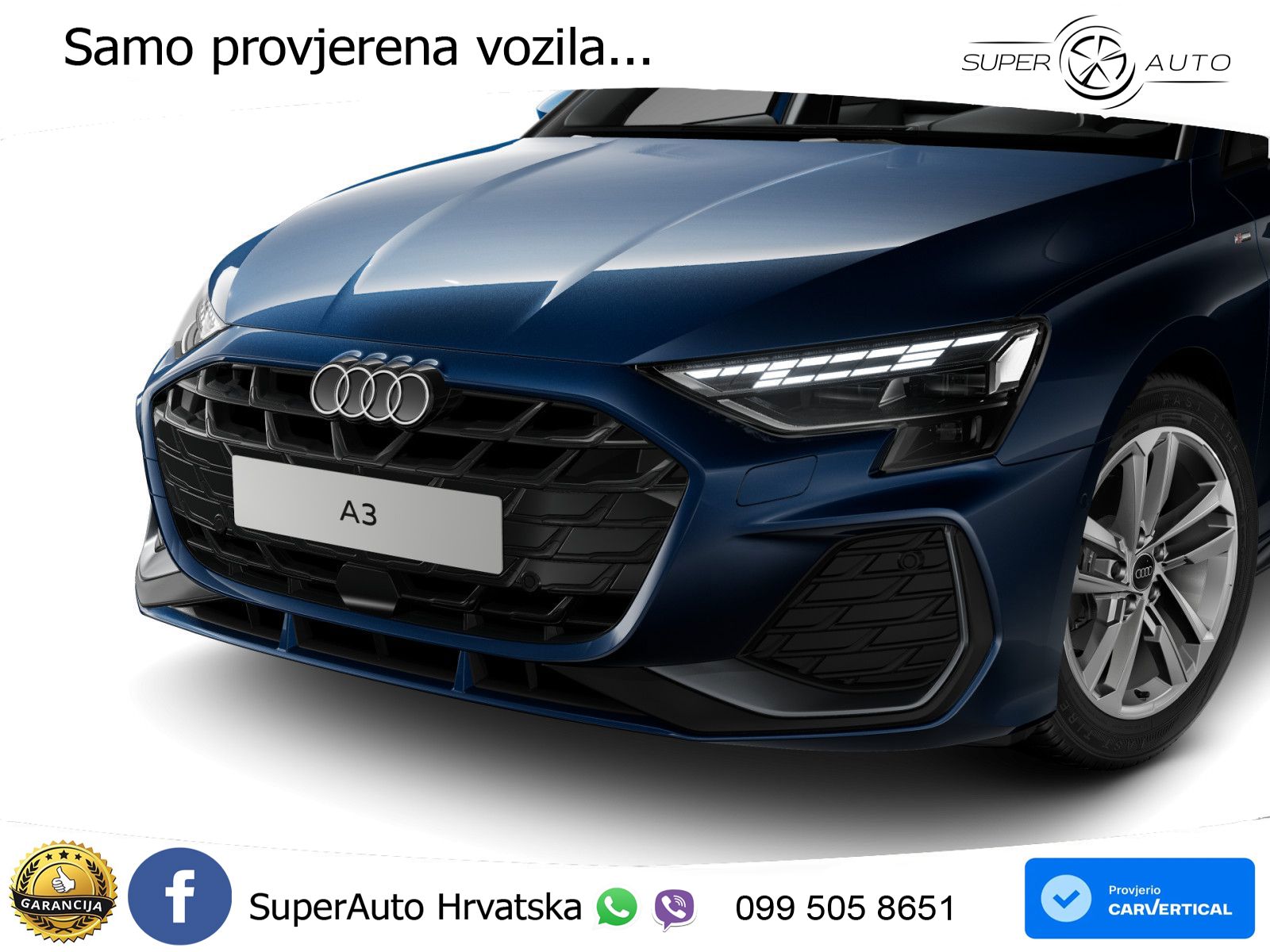 Audi A3 35 TFSI (150 KS) S line LED+GR SJED+ACC