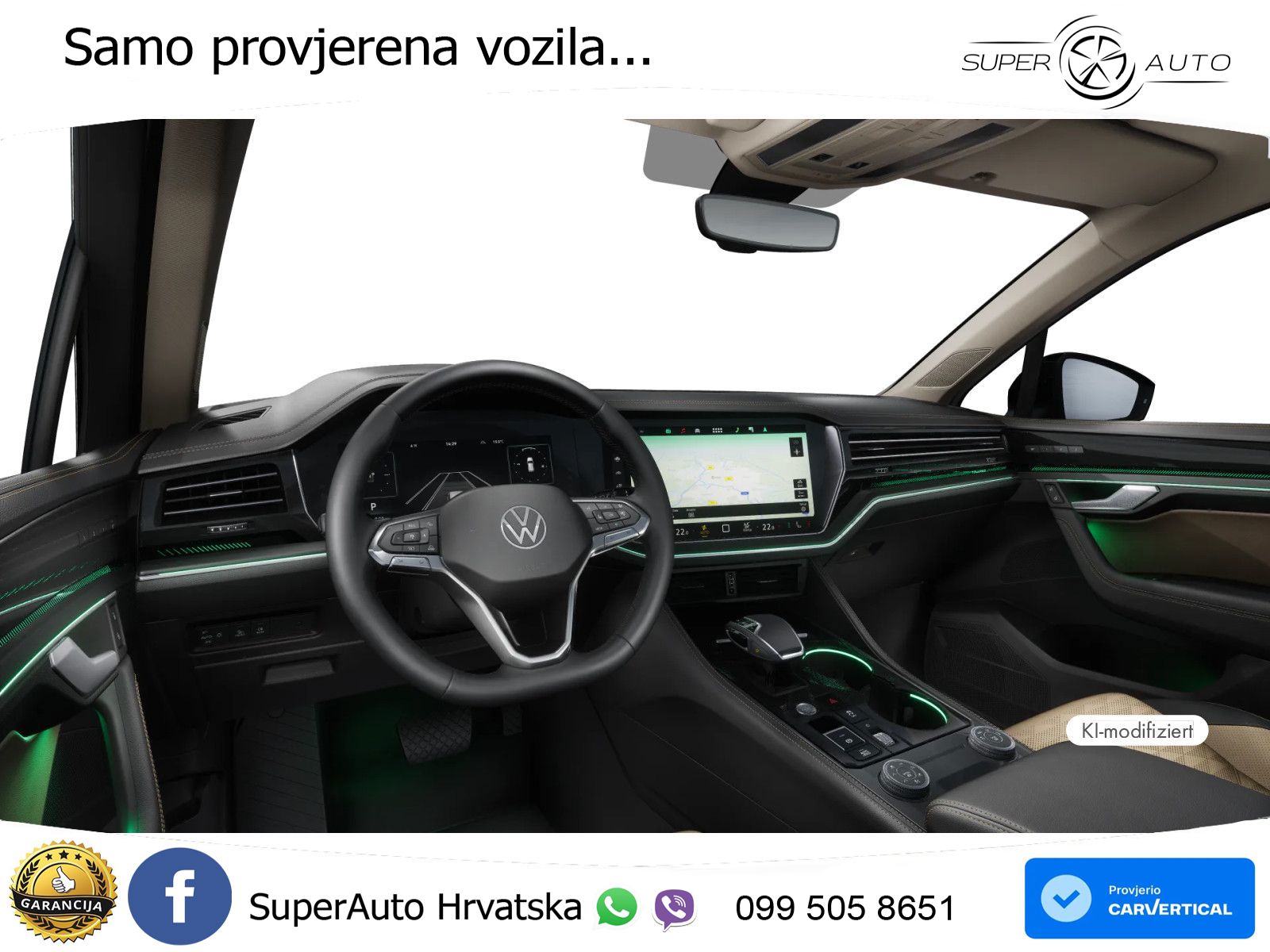 Volkswagen Touareg 3.0 V6 TDI (286 KS) 4MOTION Tiptronic ZRAČNI+ACC+4xGR SJED+KAM
