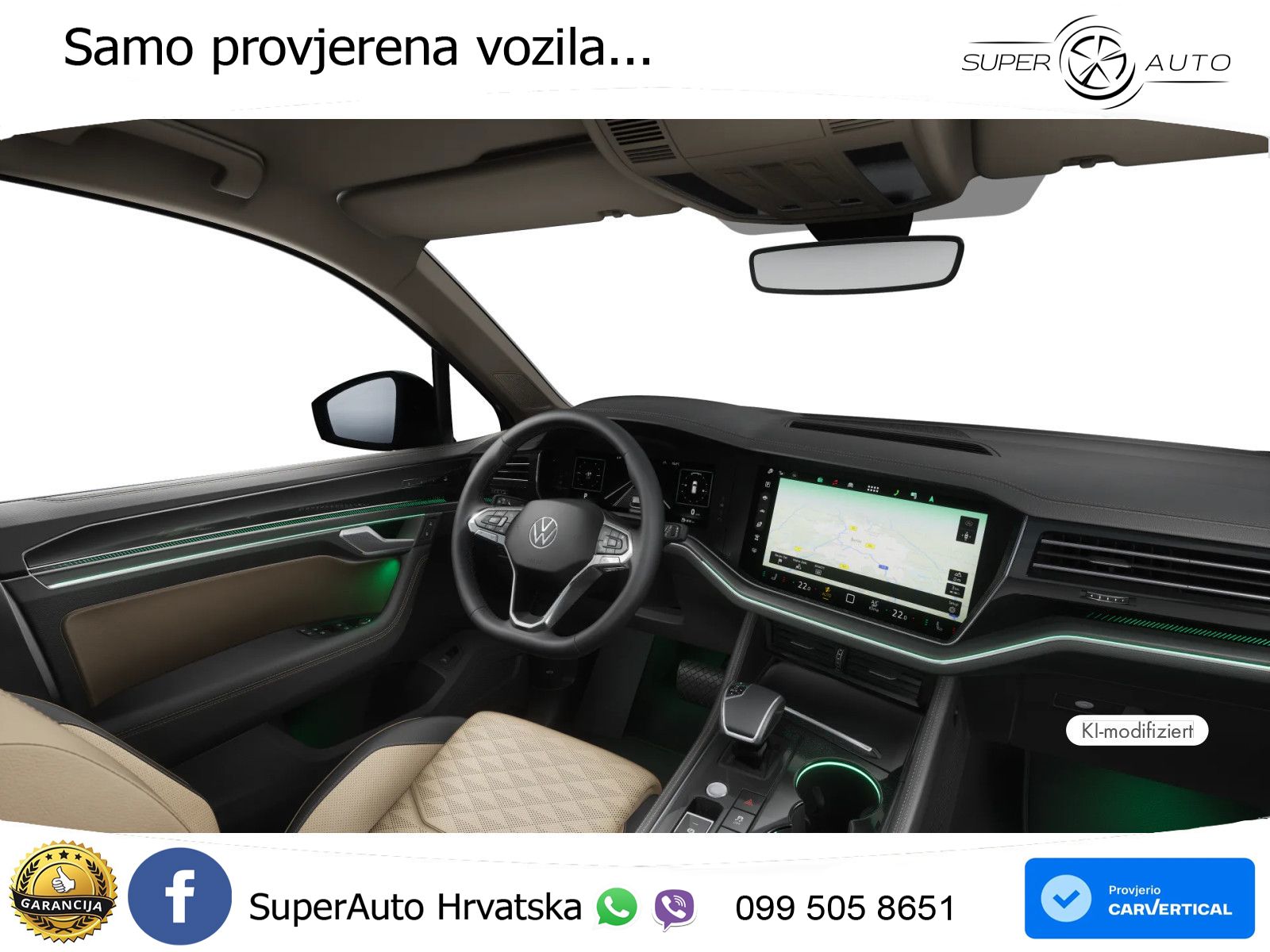 Volkswagen Touareg 3.0 V6 TDI (286 KS) 4MOTION Tiptronic ZRAČNI+ACC+4xGR SJED+KAM