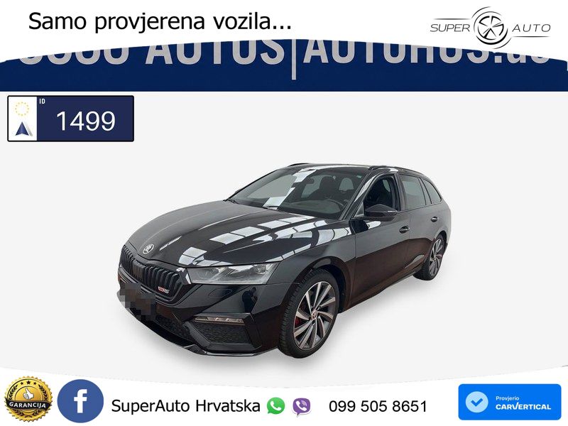 Škoda Octavia Combi RS 2.0 TDI (200 KS) DSG LED+GR SJED+ACC