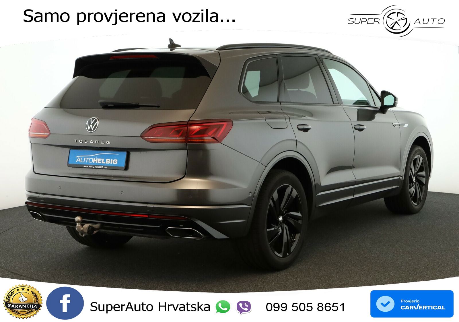 Volkswagen Touareg 3.0 V6 TDI (286 KS) 4MOTION Tiptronic R-Line MATRIX+GR SJED+KAM