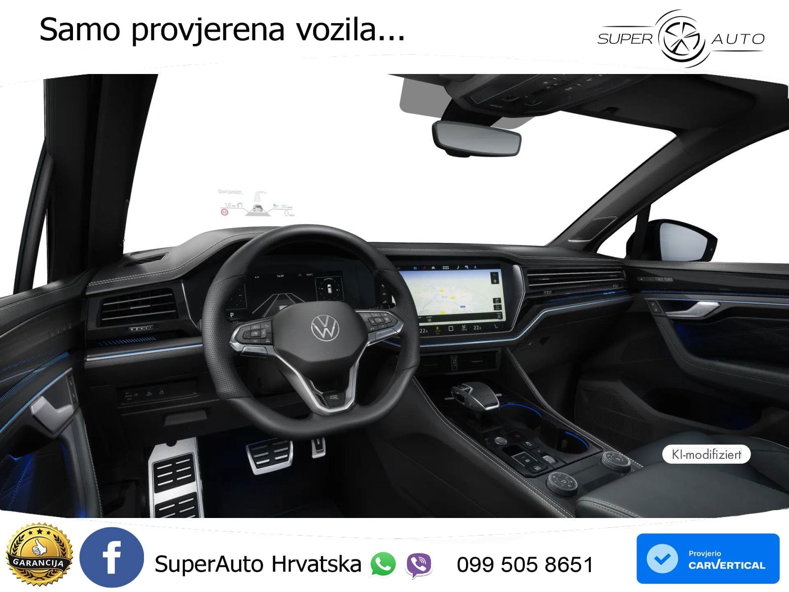 Volkswagen Touareg 3.0 V6 TDI (286 KS) 4MOTION Tiptronic R-Line ZRAČNI+ACC+GR SJED+KAM+PANO