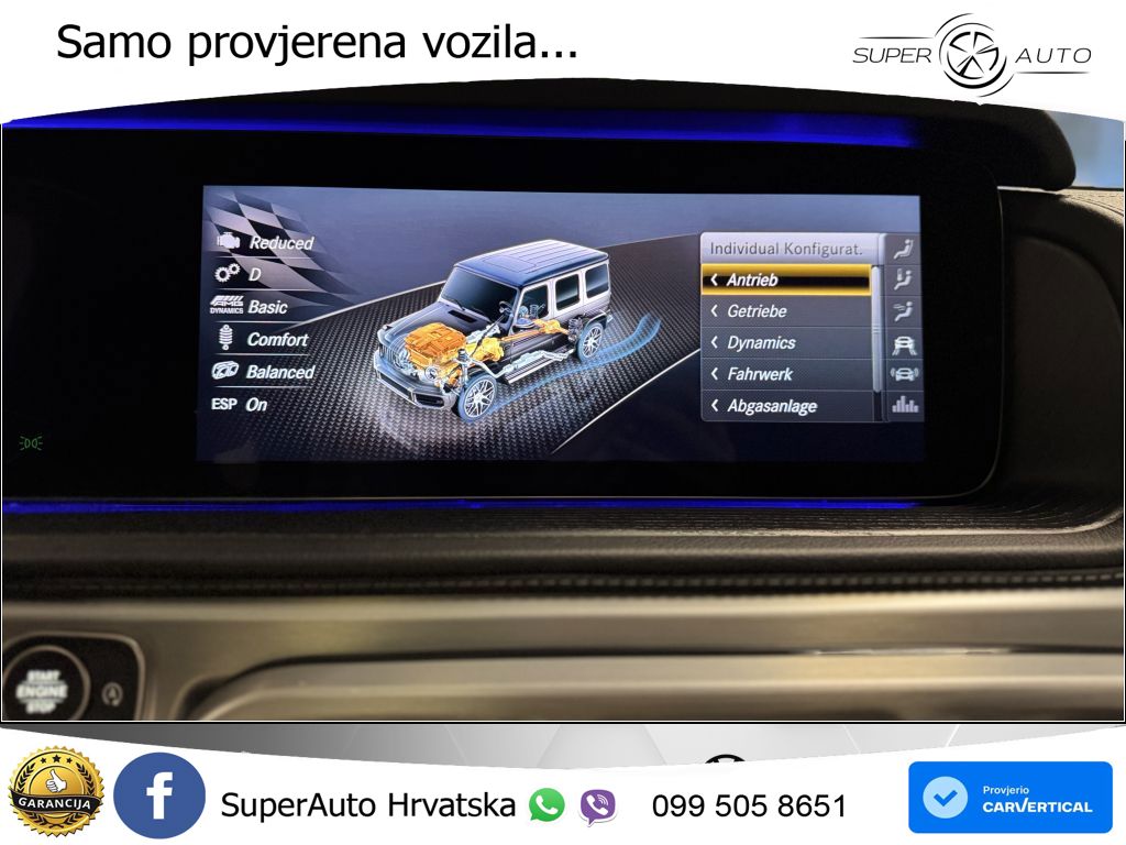 Mercedes AMG G 63 Long V8 (585 KS) 4MATIC 9G-TRONIC AMG SPEEDSHIFT PLUS LED+GR SJED+ACC
