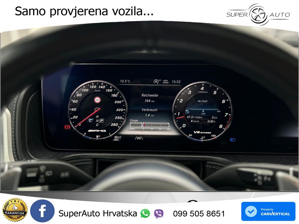 Mercedes AMG G 63 Long V8 (585 KS) 4MATIC 9G-TRONIC AMG SPEEDSHIFT PLUS LED+GR SJED+ACC