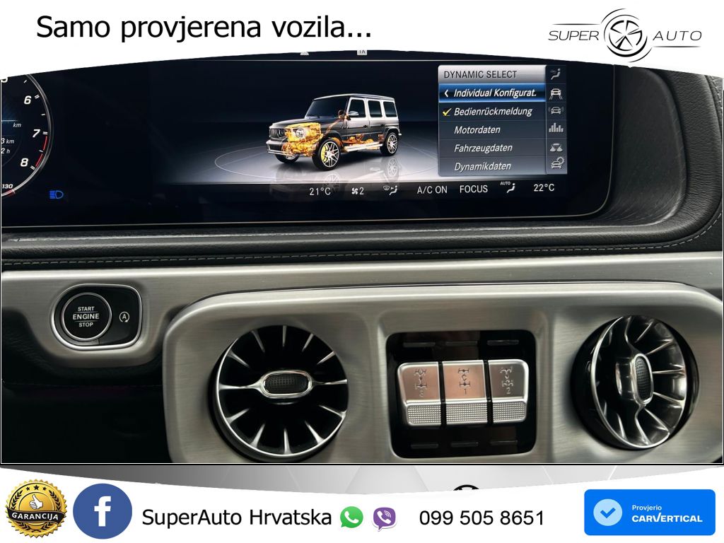 Mercedes AMG G 63 Long V8 (585 KS) 4MATIC 9G-TRONIC AMG SPEEDSHIFT PLUS LED+GR SJED+ACC