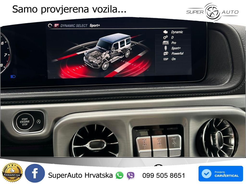 Mercedes AMG G 63 Long V8 (585 KS) 4MATIC 9G-TRONIC AMG SPEEDSHIFT PLUS LED+GR SJED+ACC