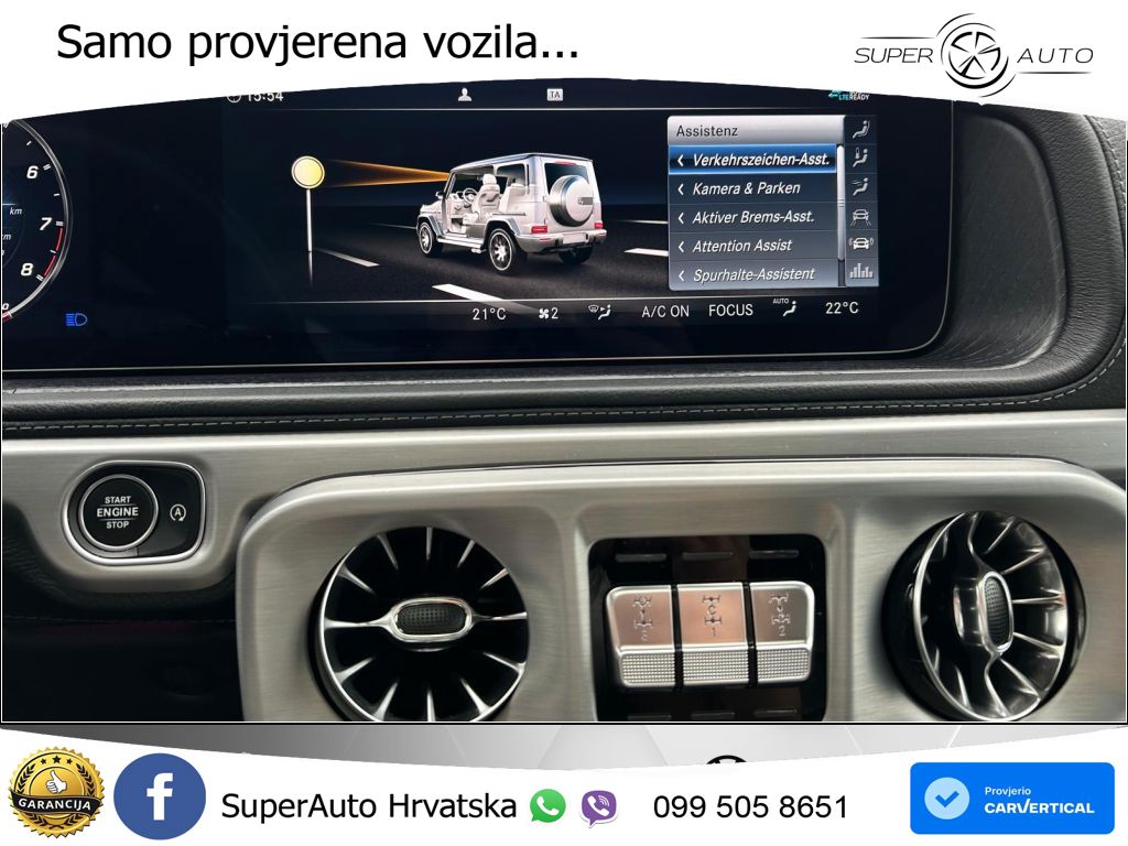 Mercedes AMG G 63 Long V8 (585 KS) 4MATIC 9G-TRONIC AMG SPEEDSHIFT PLUS LED+GR SJED+ACC