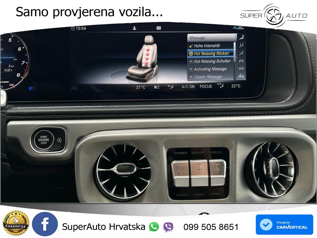 Mercedes AMG G 63 Long V8 (585 KS) 4MATIC 9G-TRONIC AMG SPEEDSHIFT PLUS LED+GR SJED+ACC