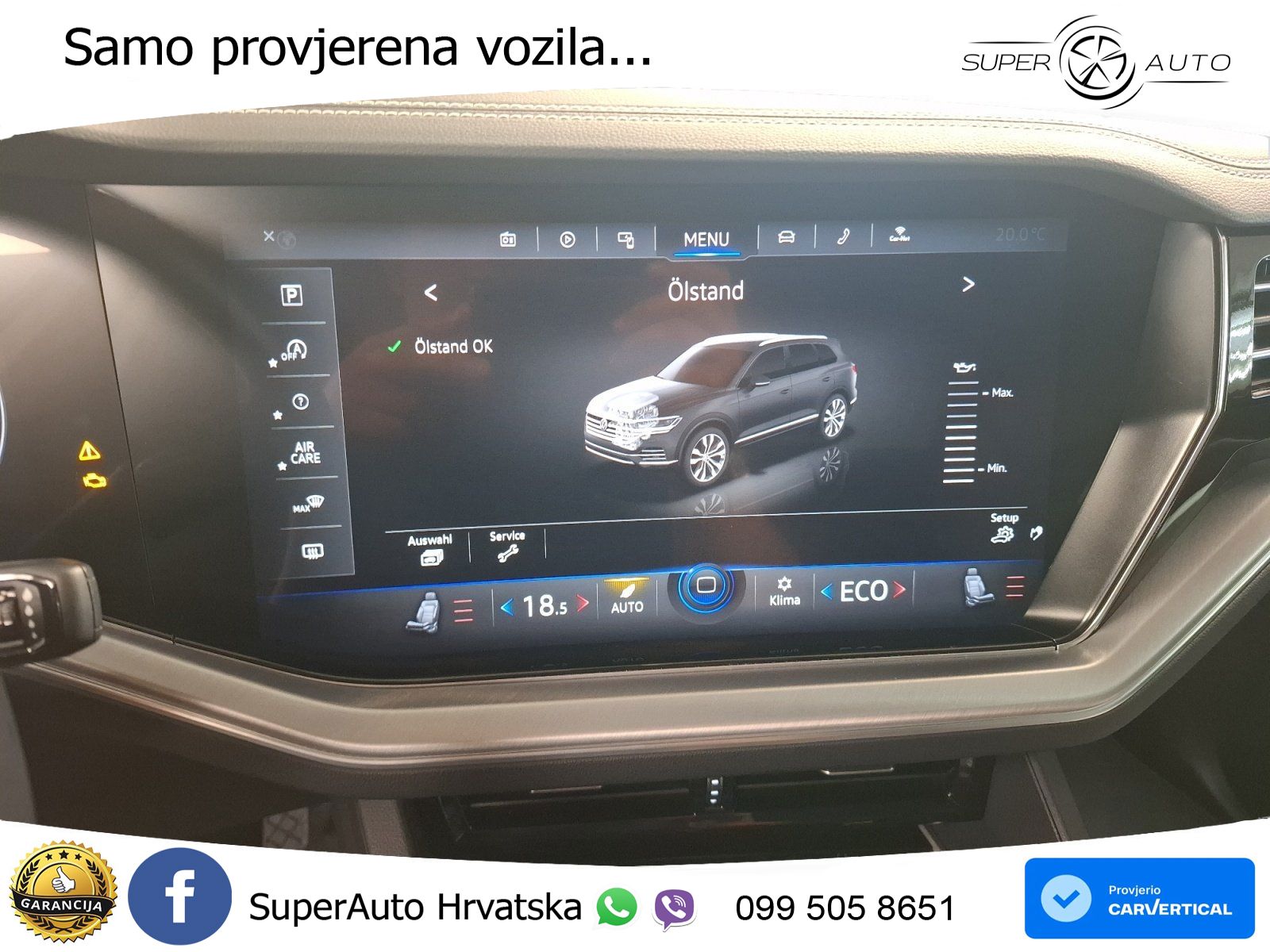 Volkswagen Touareg 3.0 V6 TDI (231 KS) 4MOTION Tiptronic R-Line ZRAČNI+ACC+4xGR SJED+KAM