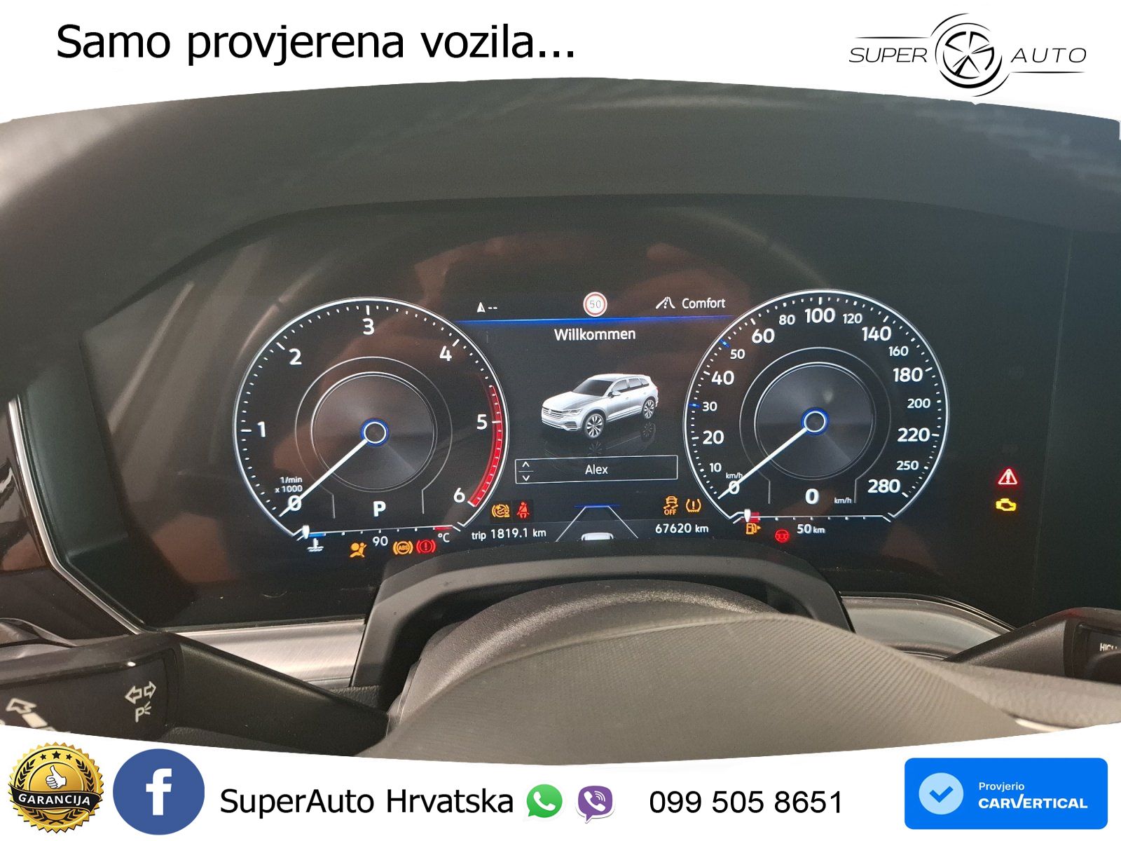 Volkswagen Touareg 3.0 V6 TDI (231 KS) 4MOTION Tiptronic R-Line ZRAČNI+ACC+4xGR SJED+KAM
