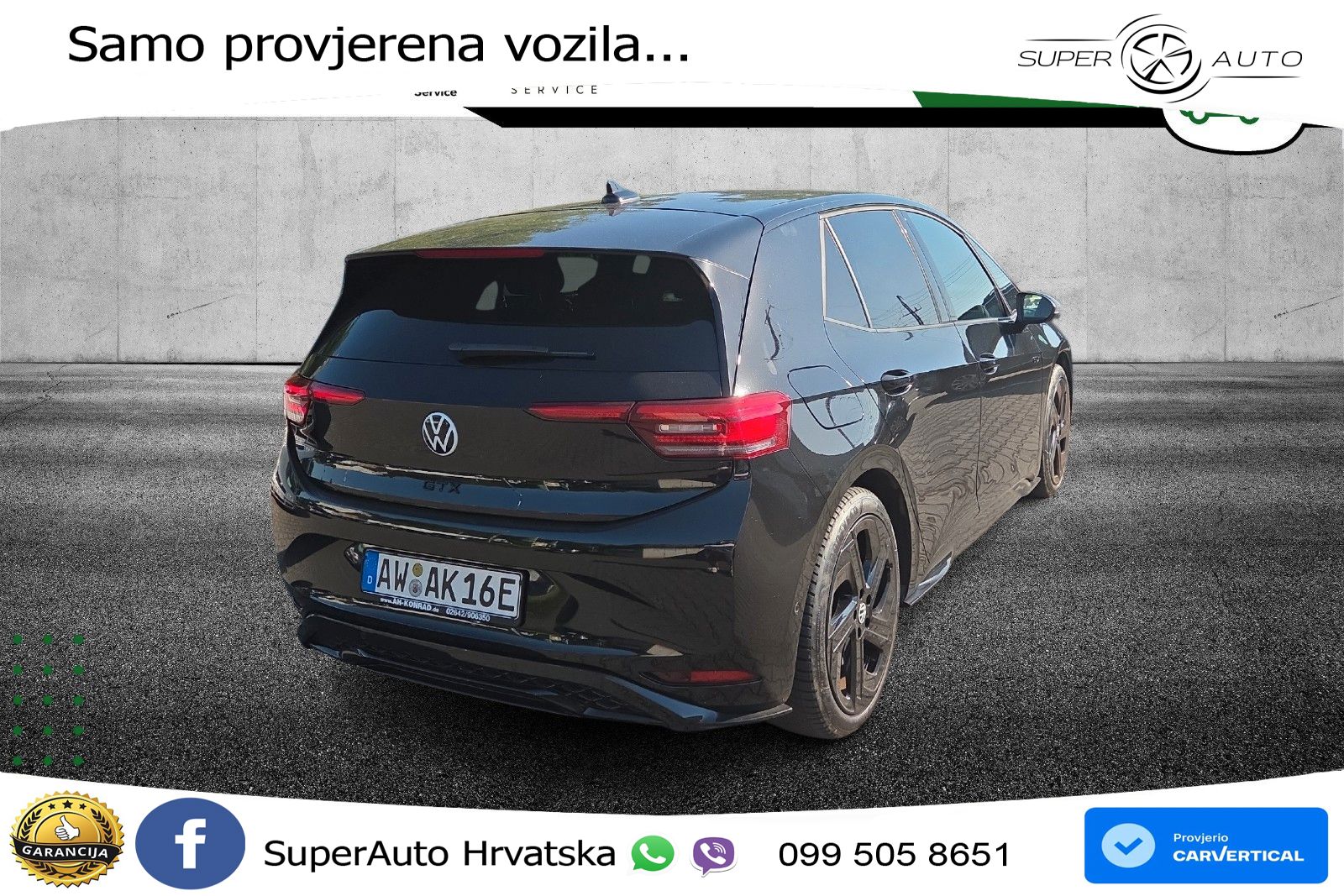 Volkswagen ID.3 GTX 84 kWh (286 KS) LED+GR SJED+ACC