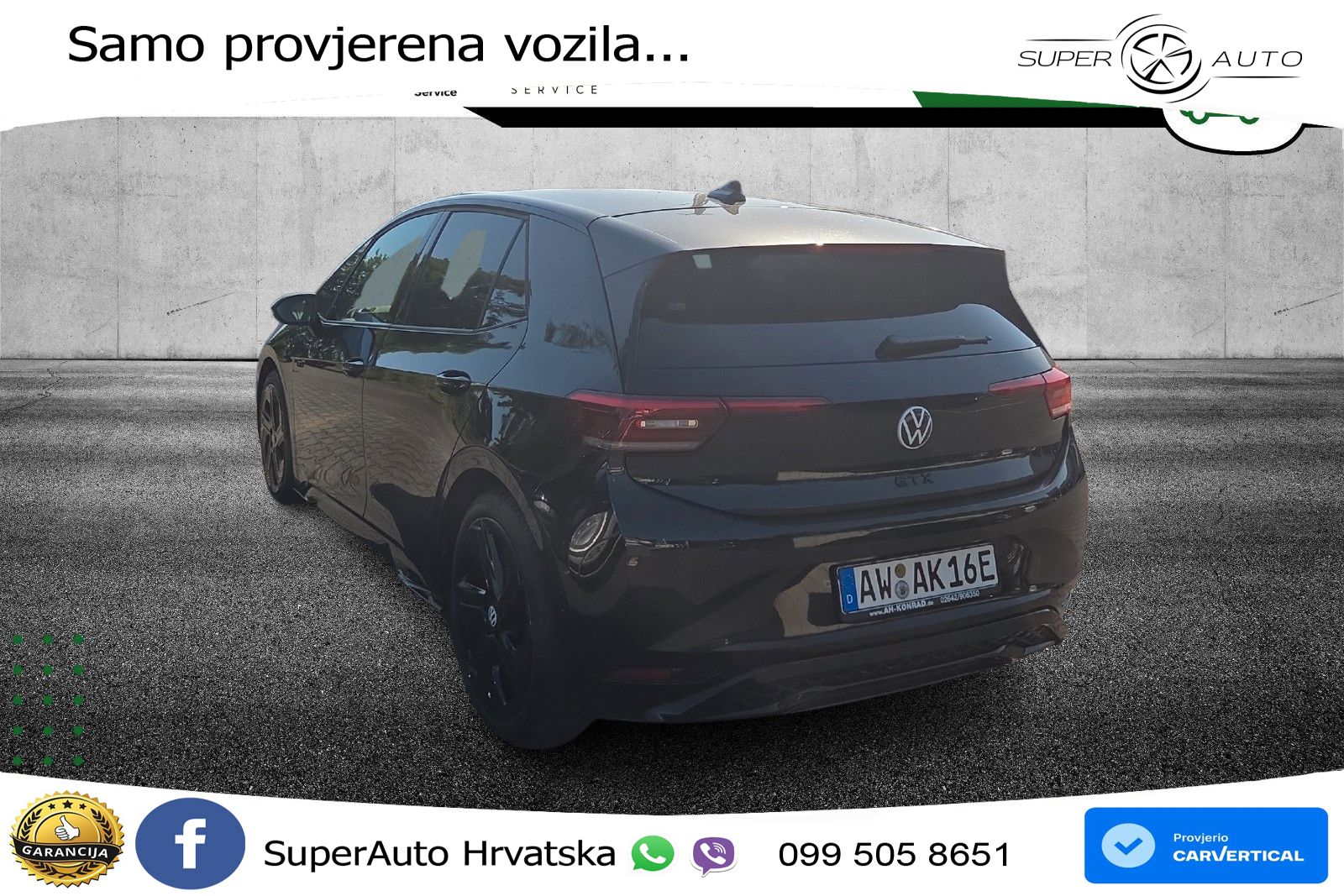 Volkswagen ID.3 GTX 84 kWh (286 KS) LED+GR SJED+ACC