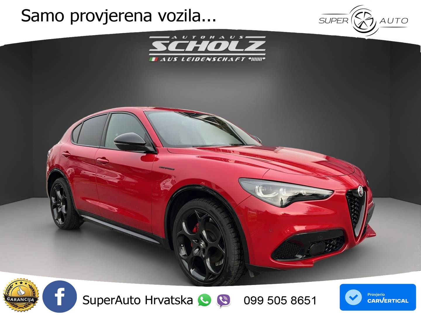 Alfa Romeo Stelvio 2.2 MultiJet II (210 KS) Q4 Automatic LED+GR SJED+ACC