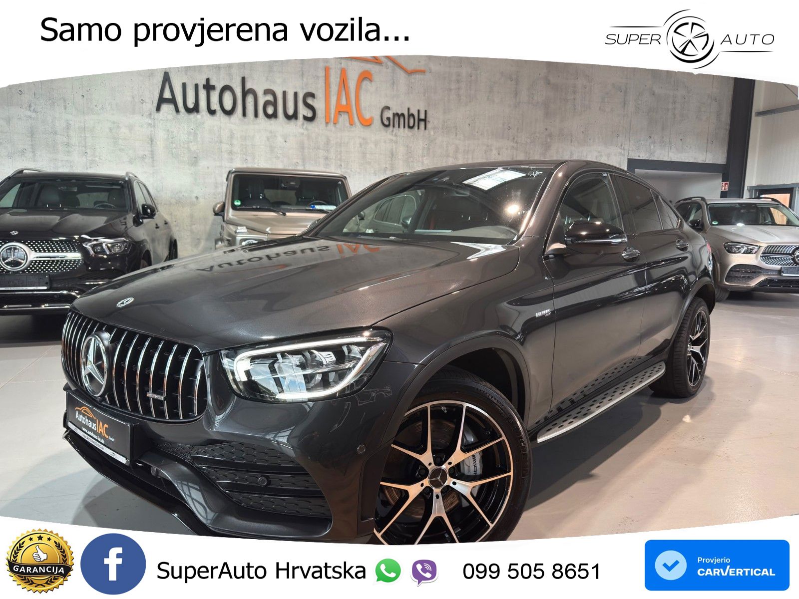 Mercedes AMG GLC 43 V6 (390 KS) 4MATIC TCT ZRAČNI+ACC+GR SJED+KAM+PANO