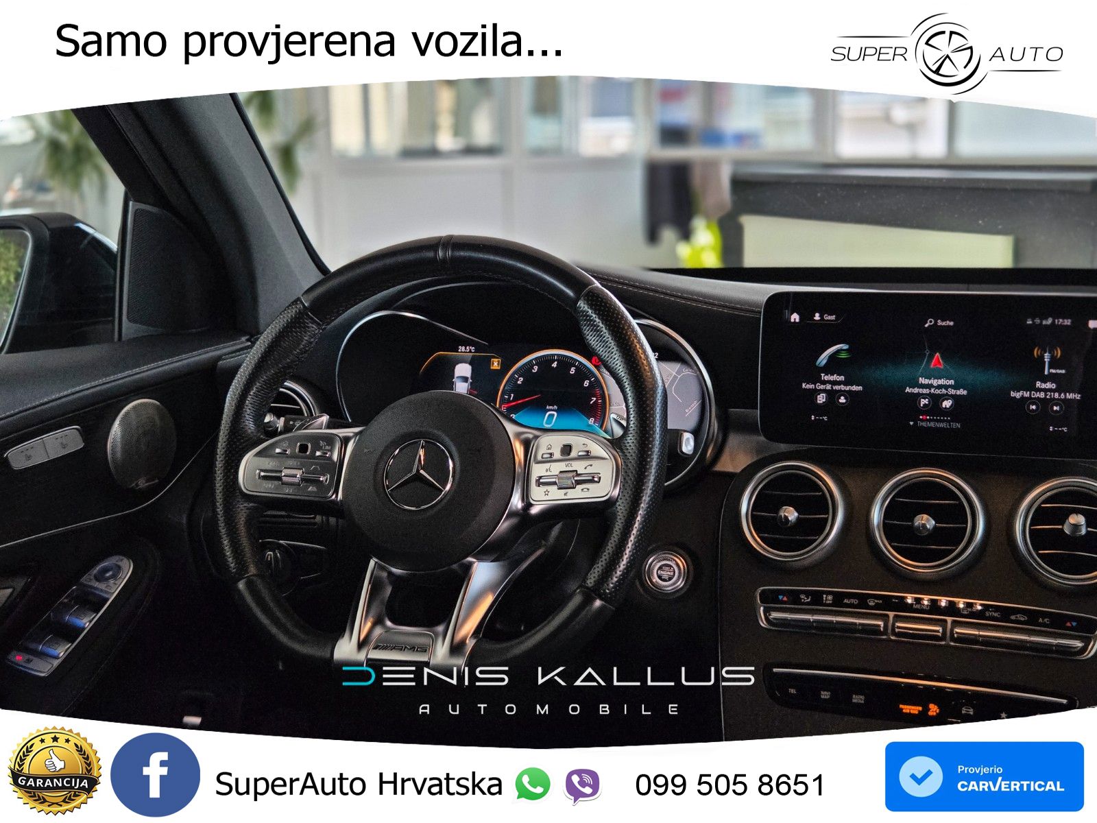 Mercedes AMG GLC 43 V6 (390 KS) 4MATIC TCT LED+GR SJED+ACC