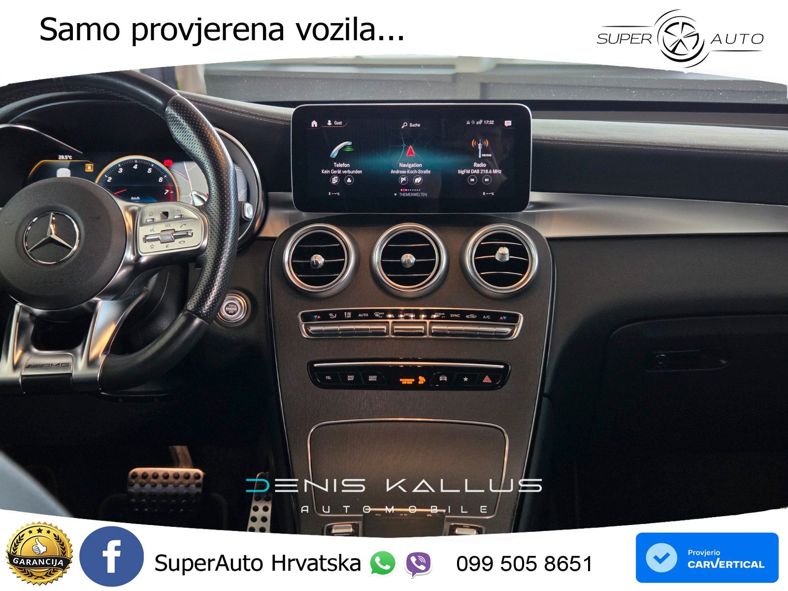 Mercedes AMG GLC 43 V6 (390 KS) 4MATIC TCT LED+GR SJED+ACC