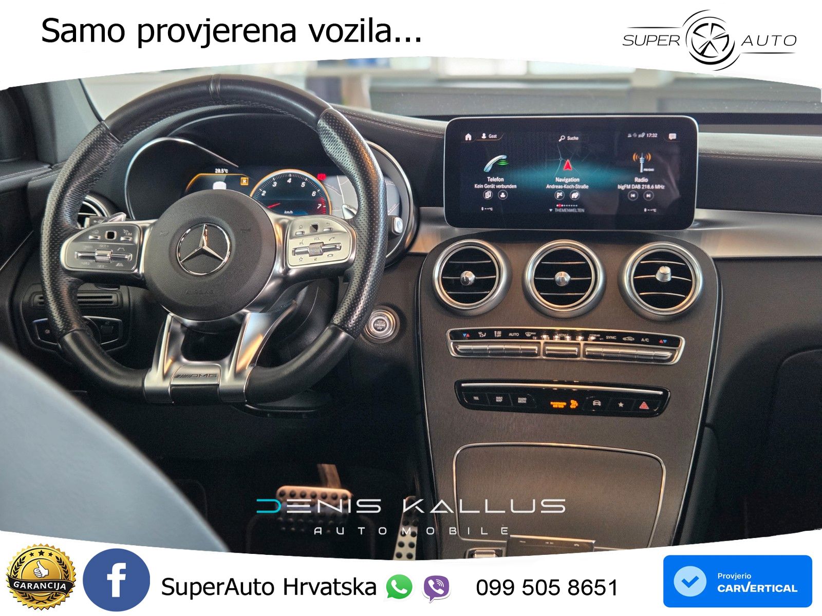 Mercedes AMG GLC 43 V6 (390 KS) 4MATIC TCT LED+GR SJED+ACC