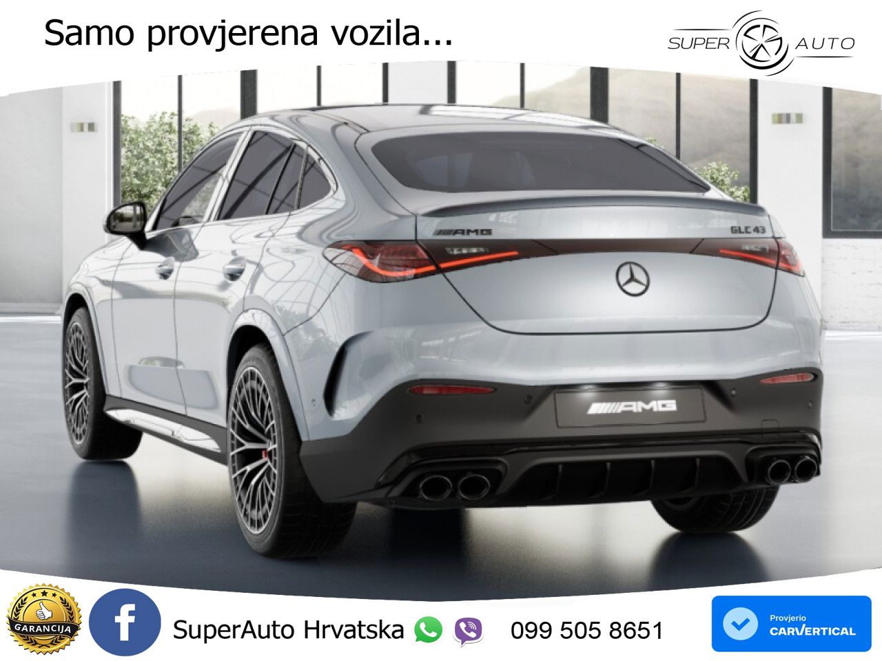 Mercedes GLC Coupe AMG GLC 43 (421 KS) 4MATIC AMG SPEEDSHIFT MCT 9G ACC+HEAD+GR SJED+360+PANO