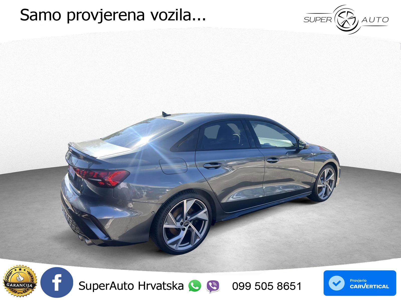 Audi S3 Limuzina 2.0 TFSI (333 KS) quattro S tronic LED+GR SJED+ACC