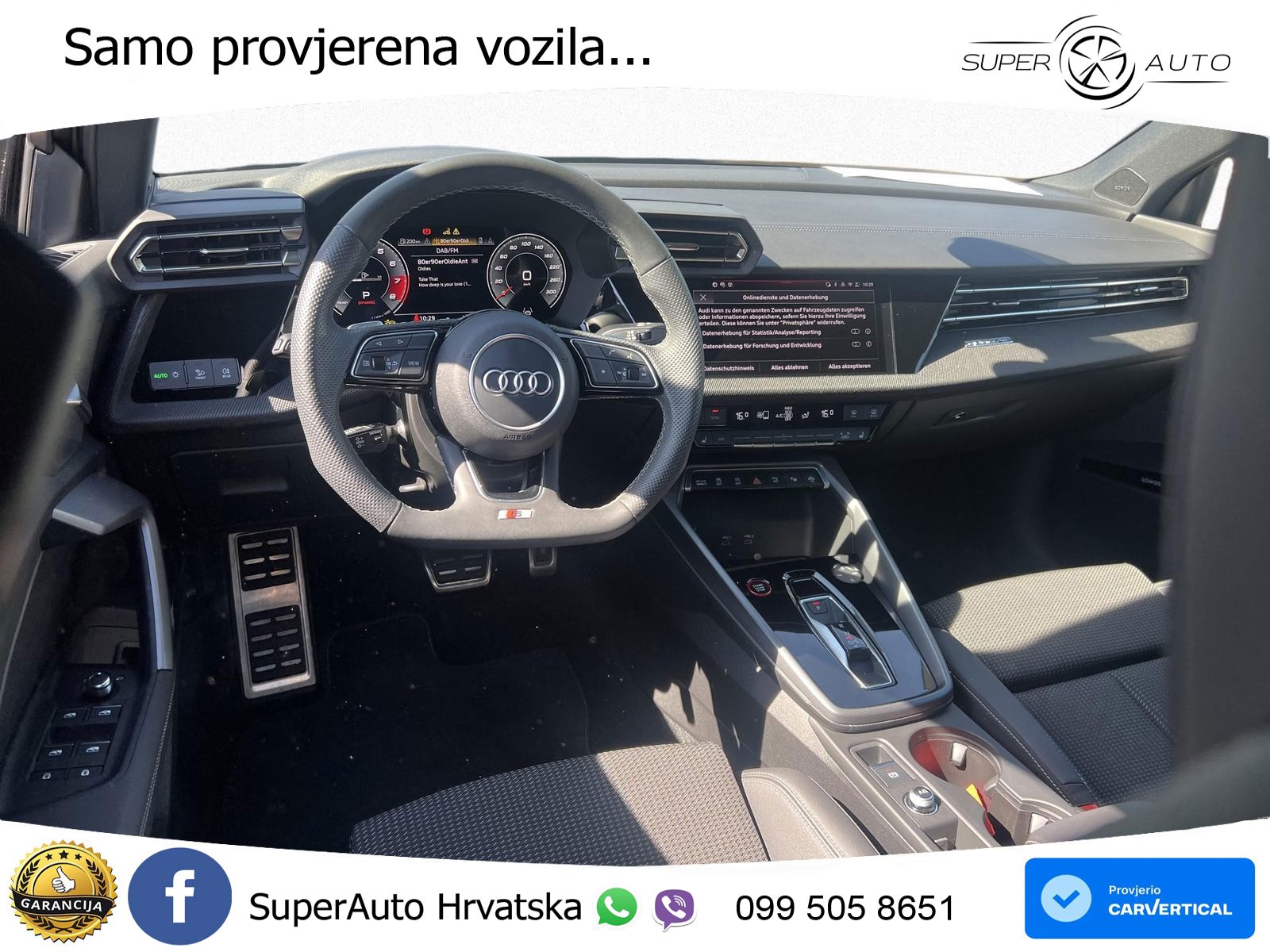 Audi S3 Limuzina 2.0 TFSI (333 KS) quattro S tronic LED+GR SJED+ACC
