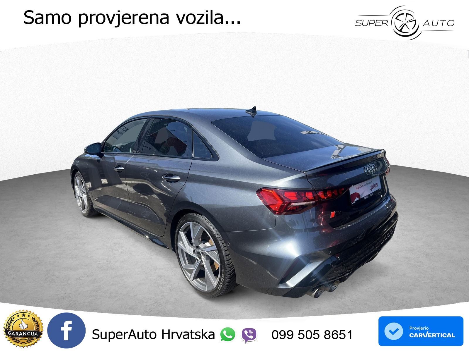 Audi S3 Limuzina 2.0 TFSI (333 KS) quattro S tronic LED+GR SJED+ACC