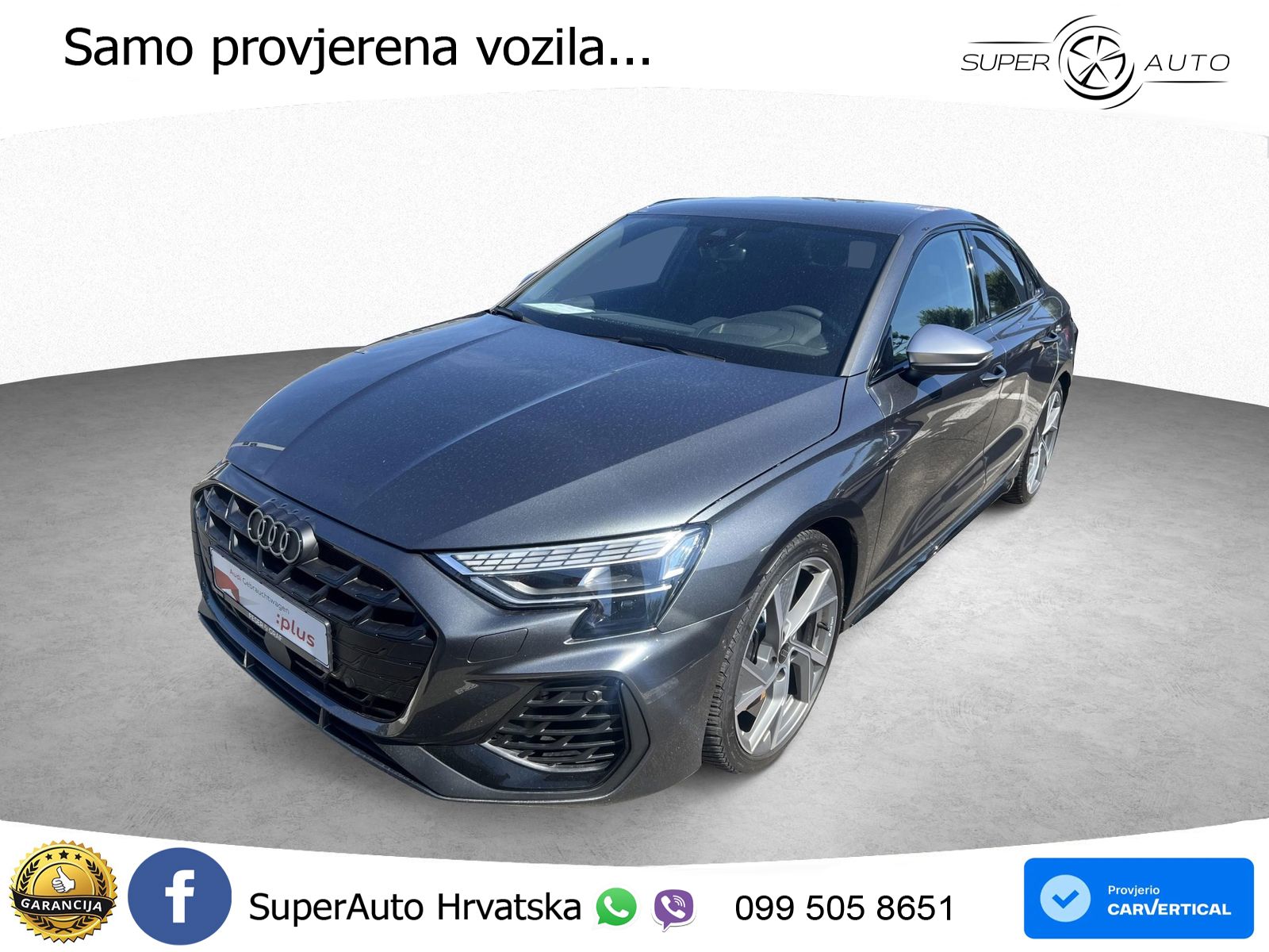 Audi S3 Limuzina 2.0 TFSI (333 KS) quattro S tronic LED+GR SJED+ACC