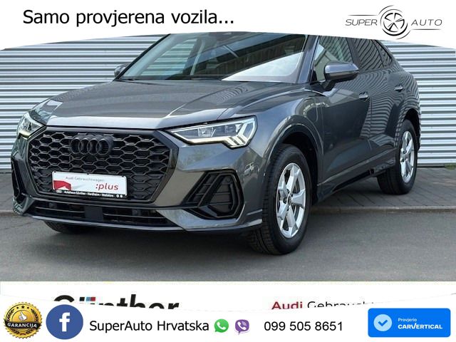 Audi Q3 Sportback 45 TFSIe (245 KS) S tronic S line LED+GR SJED+ACC