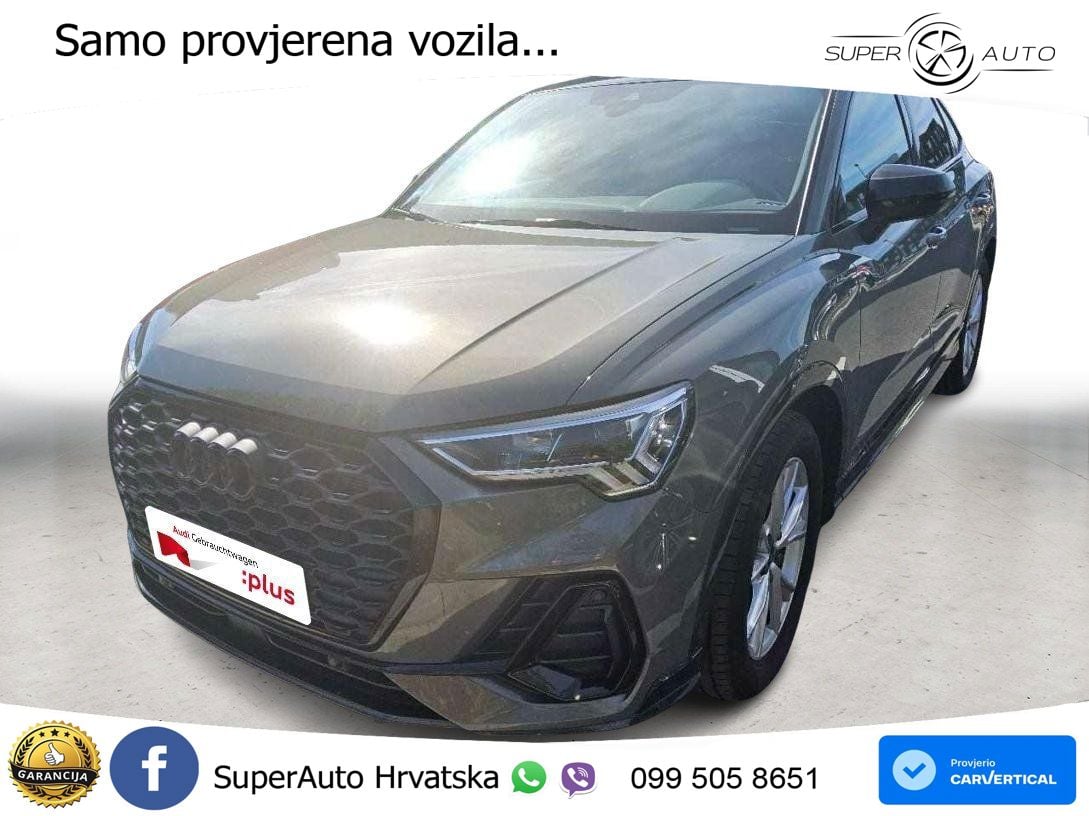 Audi Q3 Sportback 35 TFSI (150 KS) S tronic S line LED+GR SJED+ACC