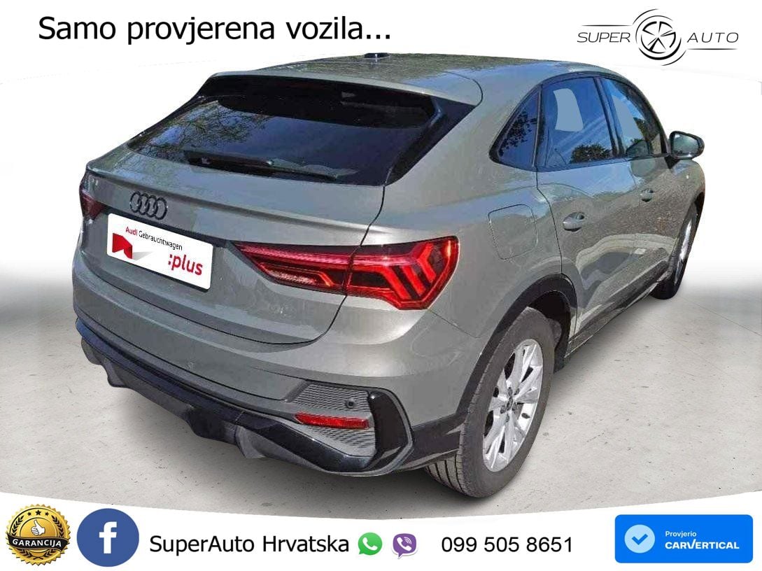 Audi Q3 Sportback 35 TFSI (150 KS) S tronic S line LED+GR SJED+ACC