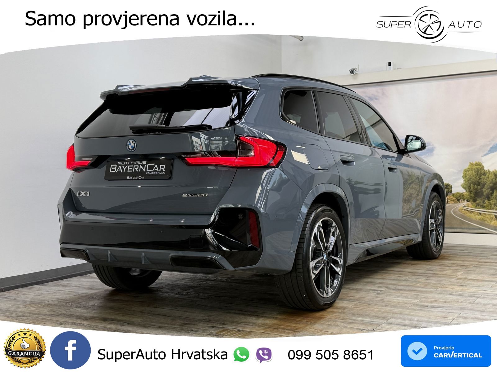 BMW iX1 66.5 kWh (204 KS) eDrive20 M Sport LED+GR SJED+ACC