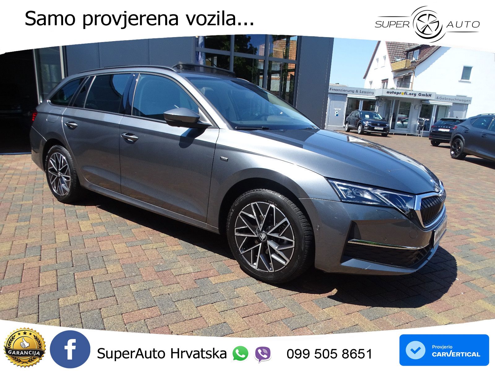 Škoda Octavia Combi 2.0 TDI (150 KS) DSG LED+GR SJED+ACC