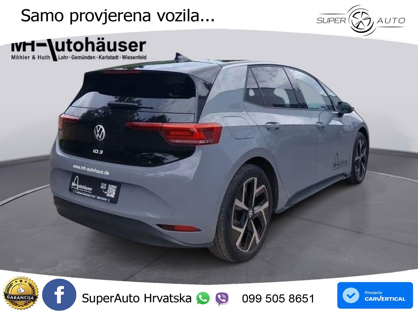 Volkswagen ID.3 Pro 62 kWh (204 KS) LED+GR SJED+ACC