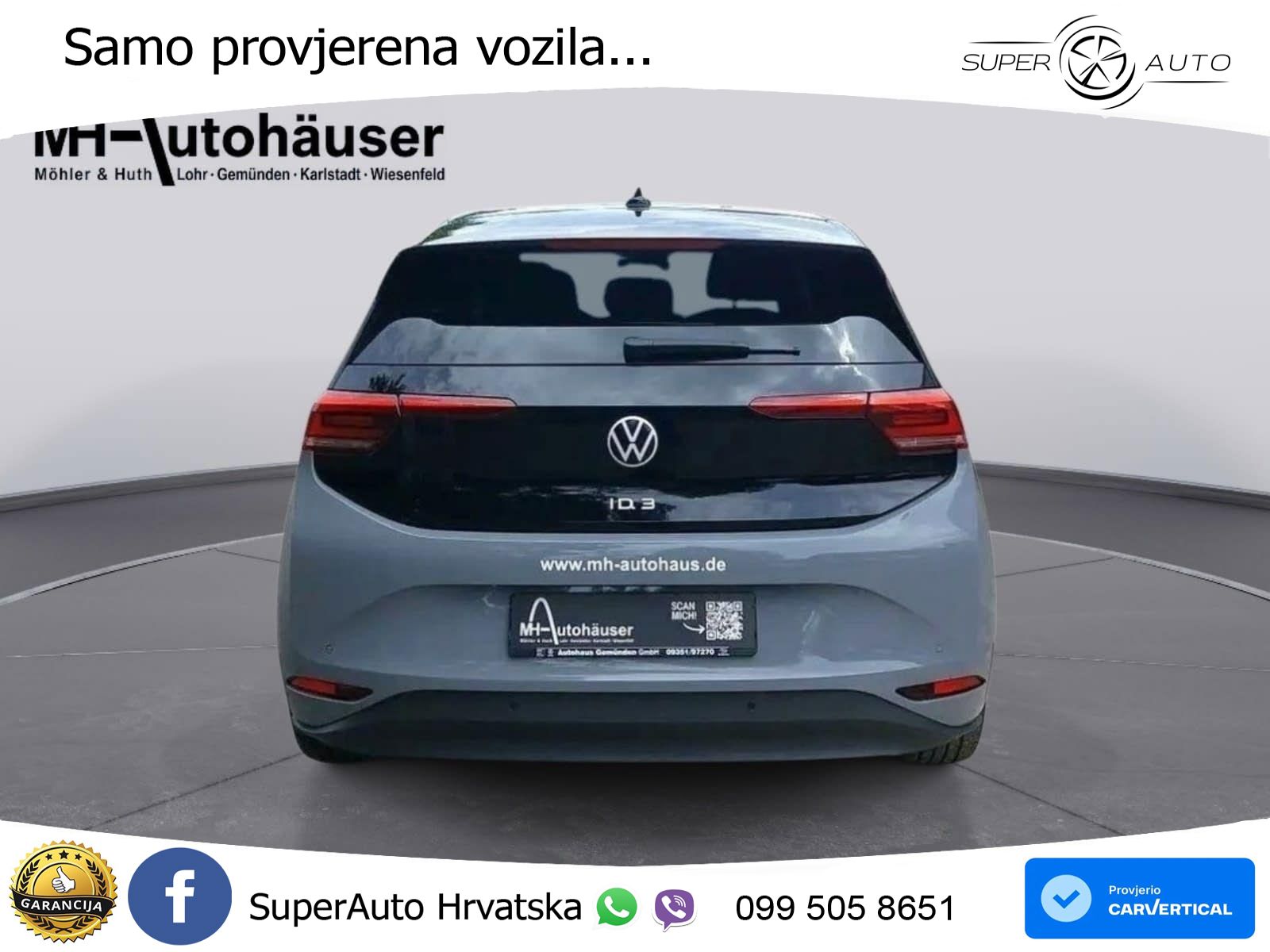Volkswagen ID.3 Pro 62 kWh (204 KS) LED+GR SJED+ACC