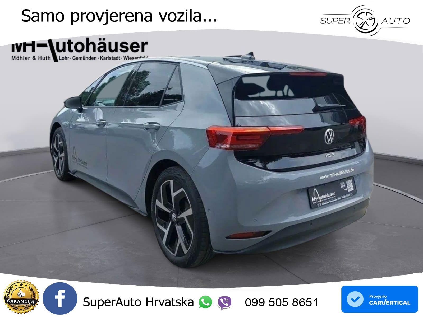 Volkswagen ID.3 Pro 62 kWh (204 KS) LED+GR SJED+ACC