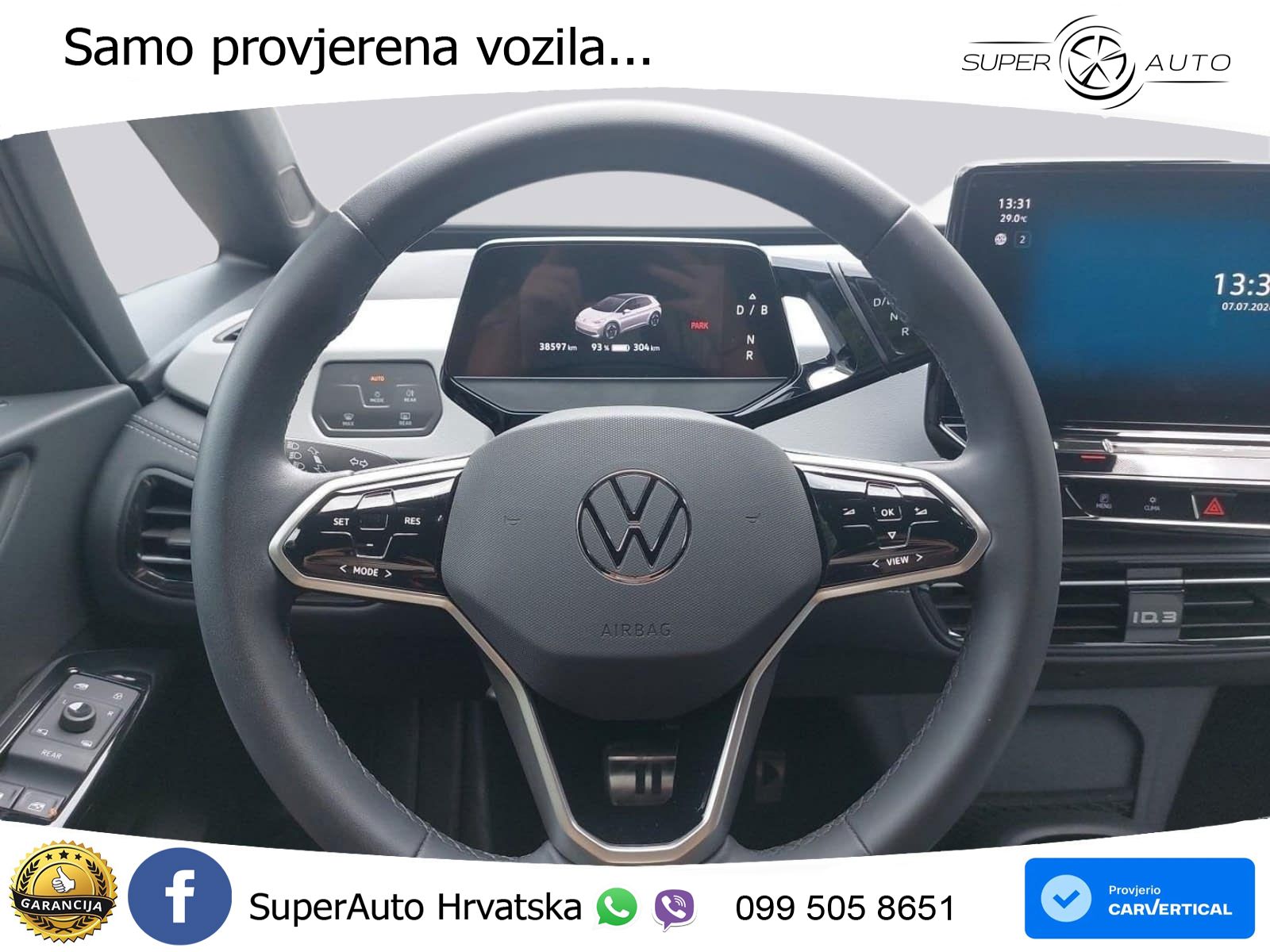 Volkswagen ID.3 Pro 62 kWh (204 KS) LED+GR SJED+ACC