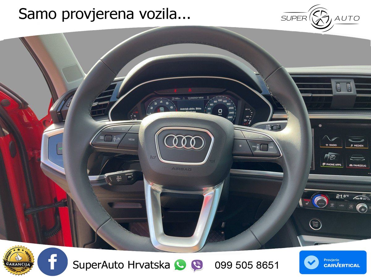 Audi Q3 35 TFSI (150 KS) S tronic advanced LED+GR SJED+ACC