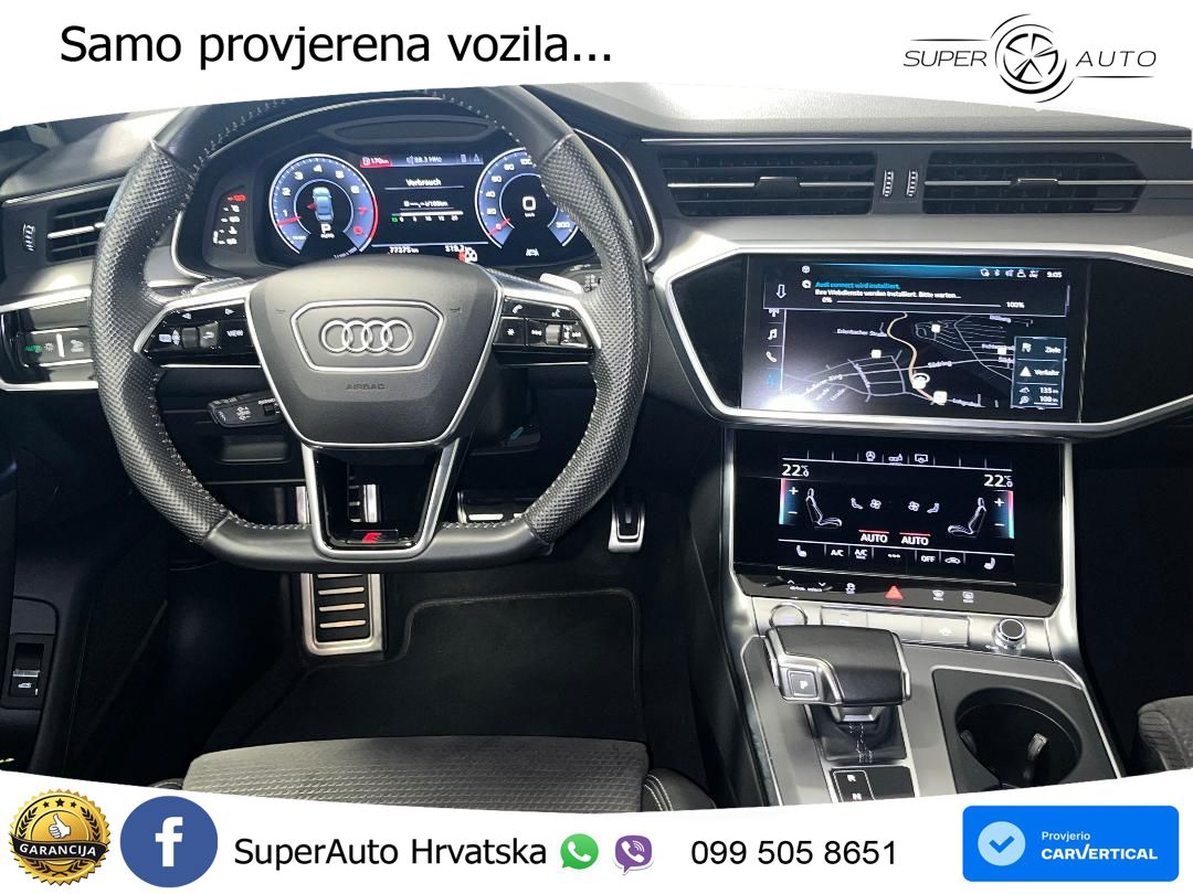 Audi A6 55 TFSI V6 (340 KS) quattro S tronic S line ZRAČNI+ACC+GR SJED+360