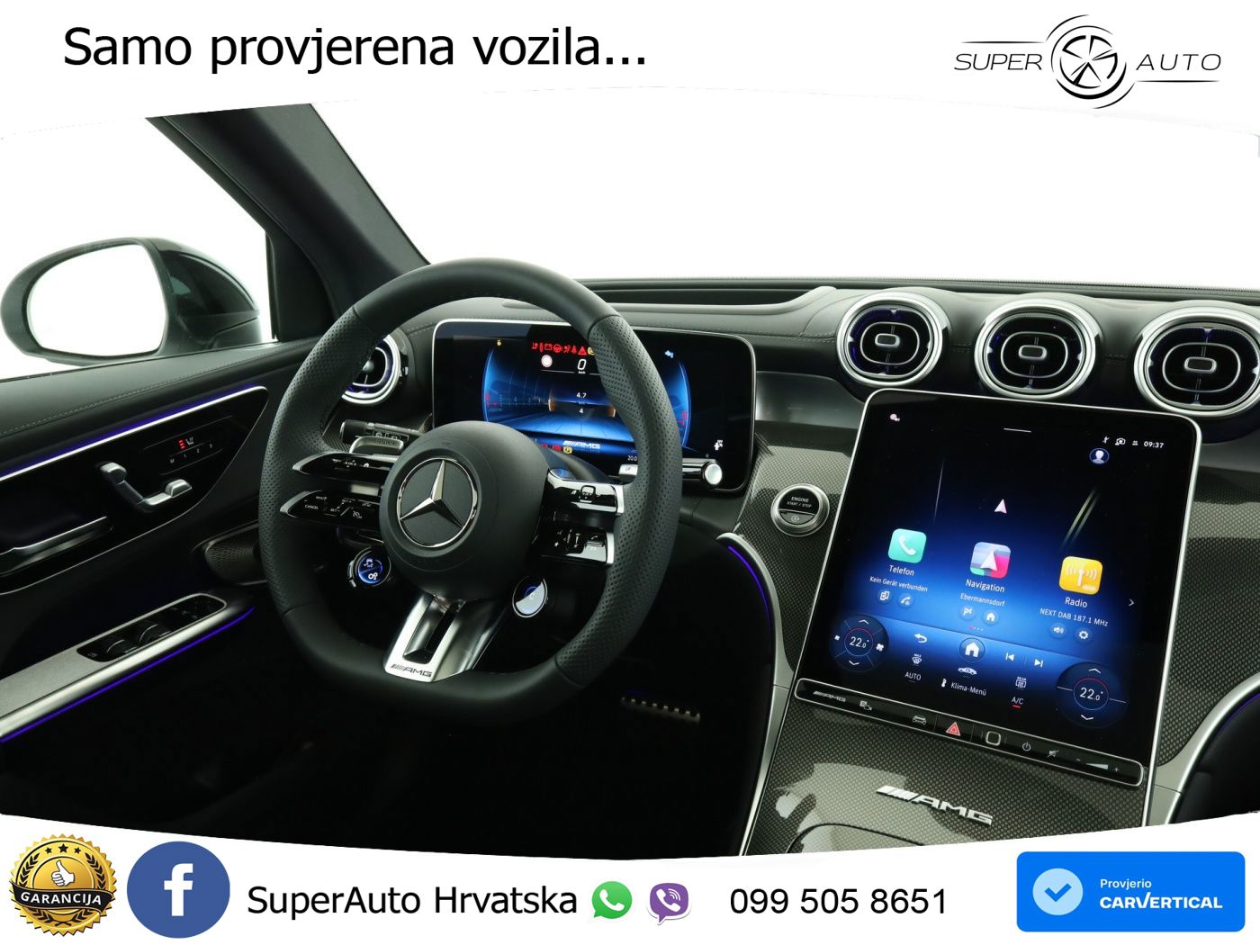 Mercedes AMG GLC 53 (449 KS) 4MATIC+ AMG SPEEDSHIFT TCT 9G ACC+HEAD+GR SJED+360+PANO