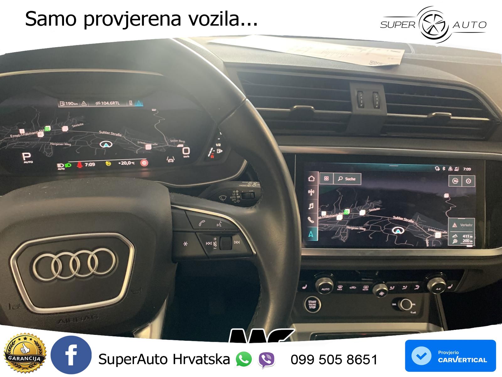 Audi Q3 Sportback 40 TDI (200 KS) quattro S tronic S line LED+GR SJED+ACC