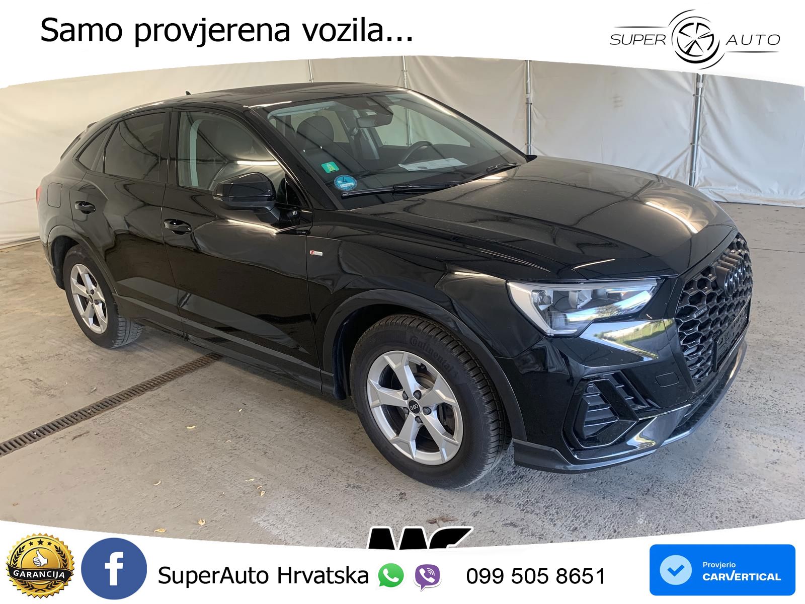 Audi Q3 Sportback 40 TDI (200 KS) quattro S tronic S line LED+GR SJED+ACC