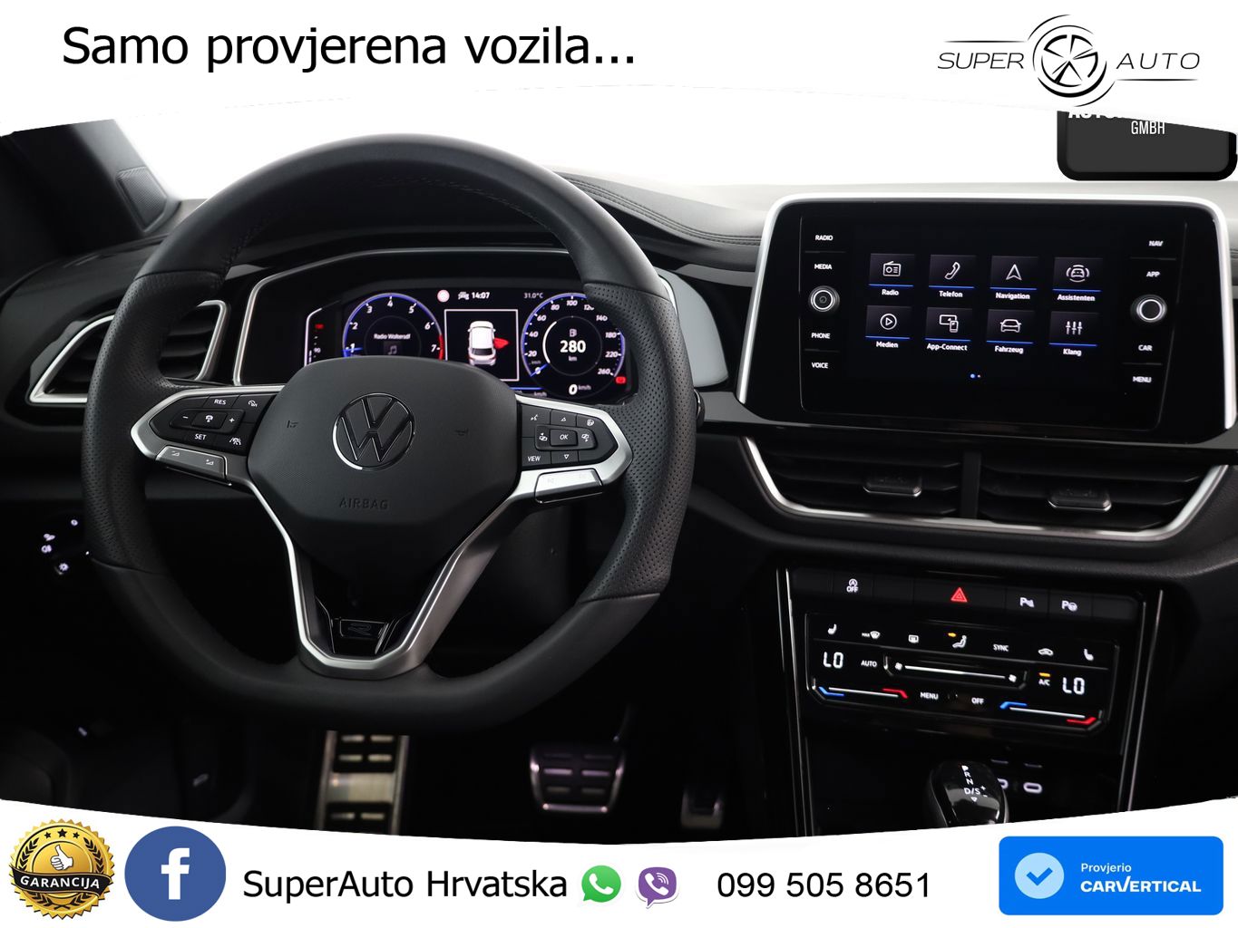 Volkswagen T-Roc 1.5 TSI (150 KS) DSG R-Line LED+GR SJED+ACC