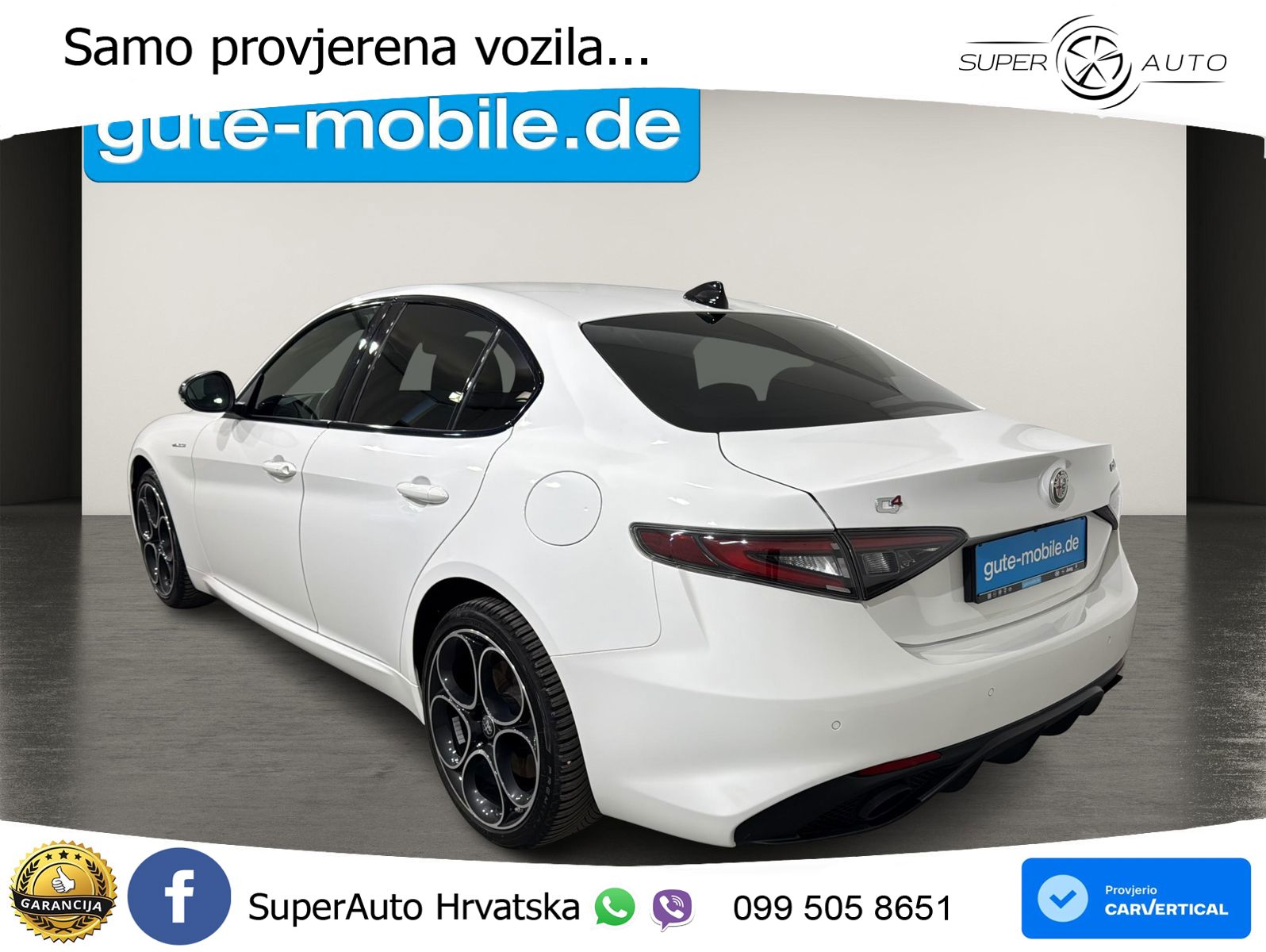 Alfa Romeo Giulia 2.0 Turbo (280 KS) Q4 Automatic MATRIX+GR SJED+KAM