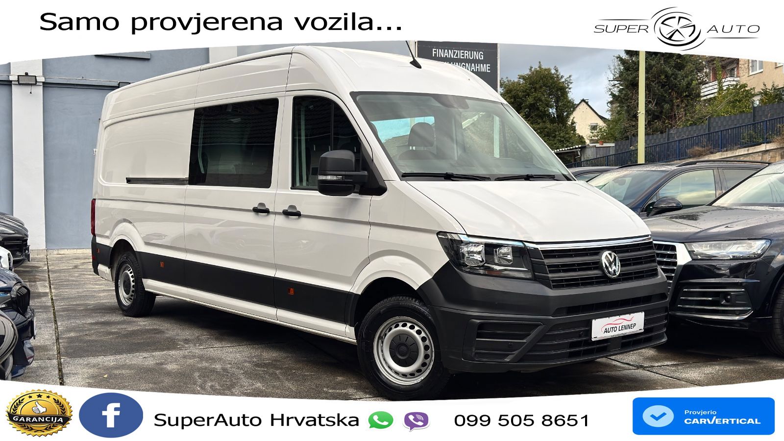 Volkswagen Crafter 35 PLUS*DOKA*Lang Hochdach*6-SITZER*AHK 140 KS