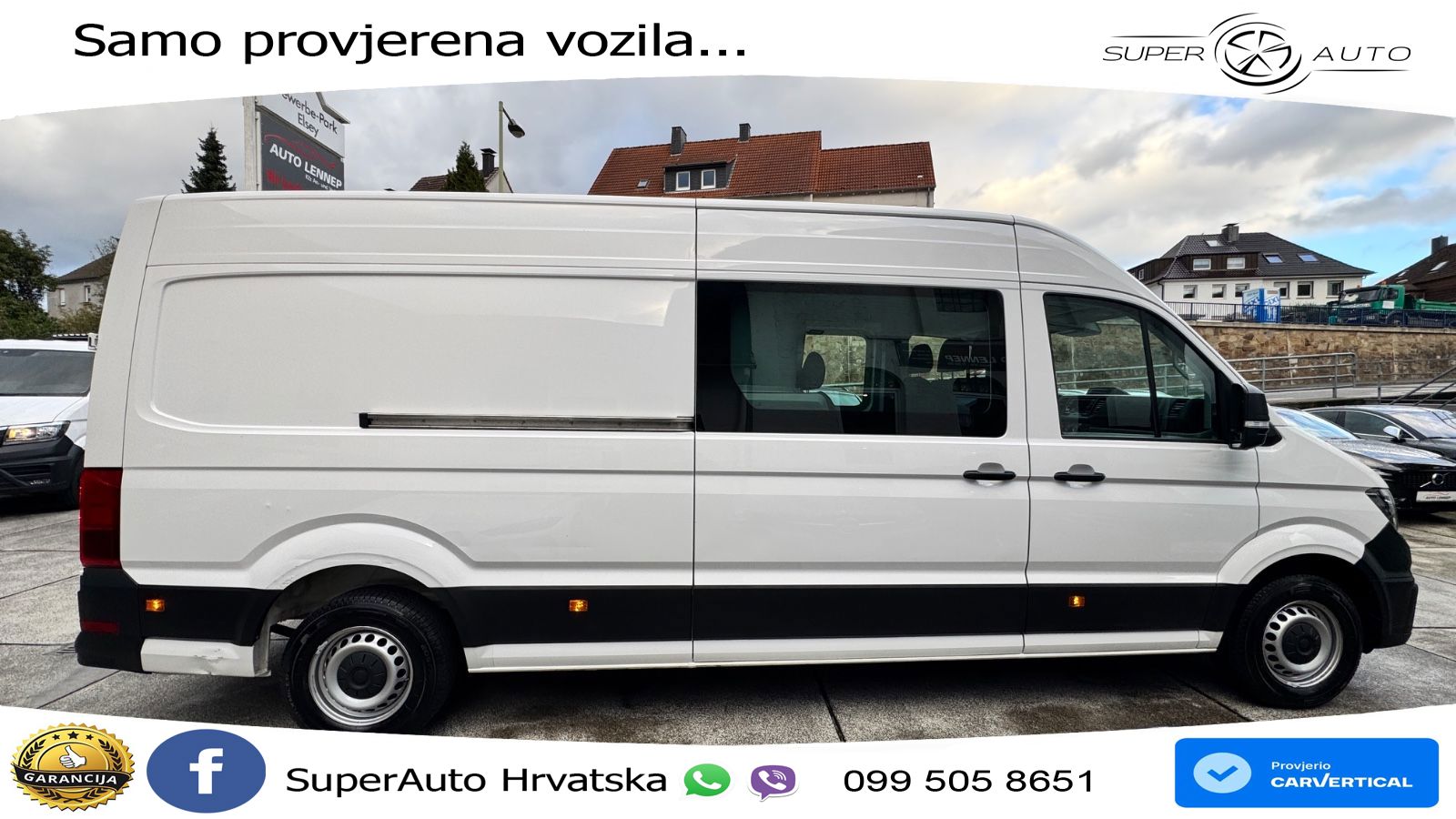 Volkswagen Crafter 35 PLUS*DOKA*Lang Hochdach*6-SITZER*AHK 140 KS