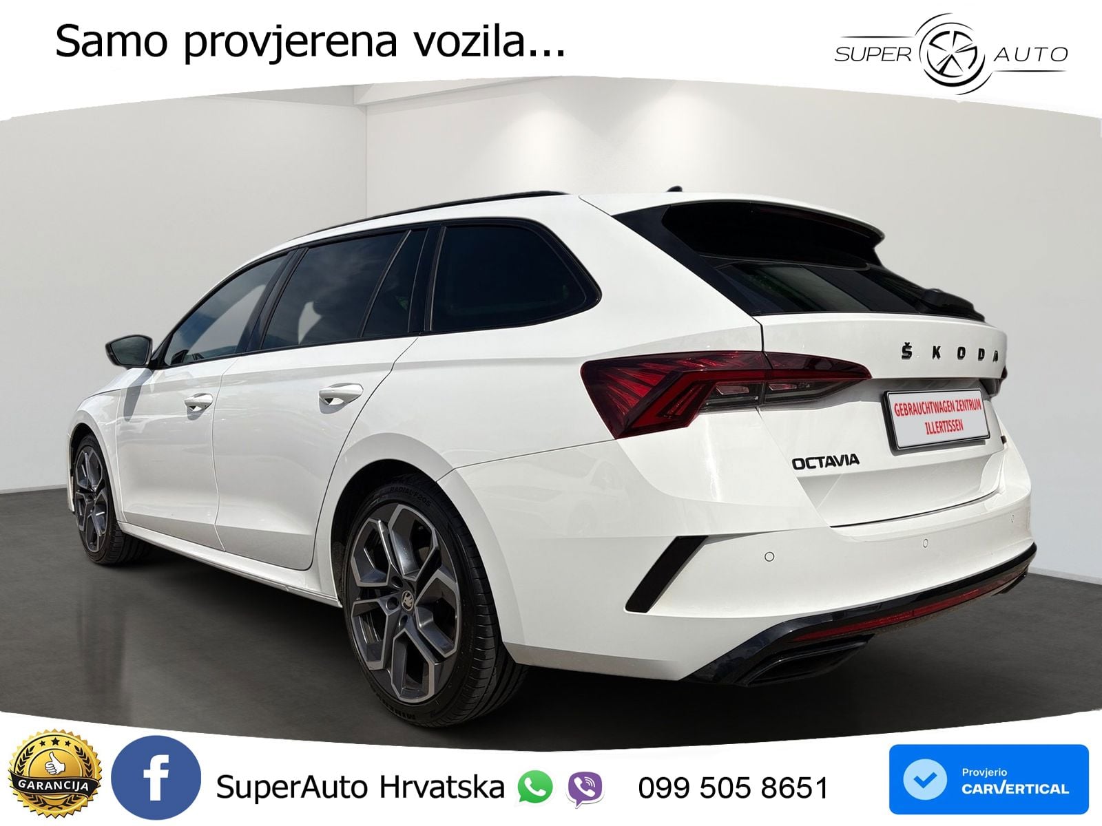 Škoda Octavia Combi RS 2.0 TDI (200 KS) 4x4 DSG LED+GR SJED+ACC