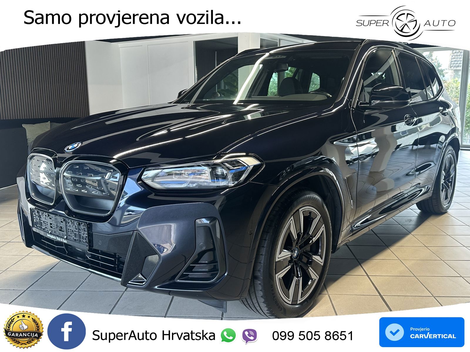 BMW iX3 80 kWh (286 KS) M Sport LED+GR SJED+ACC