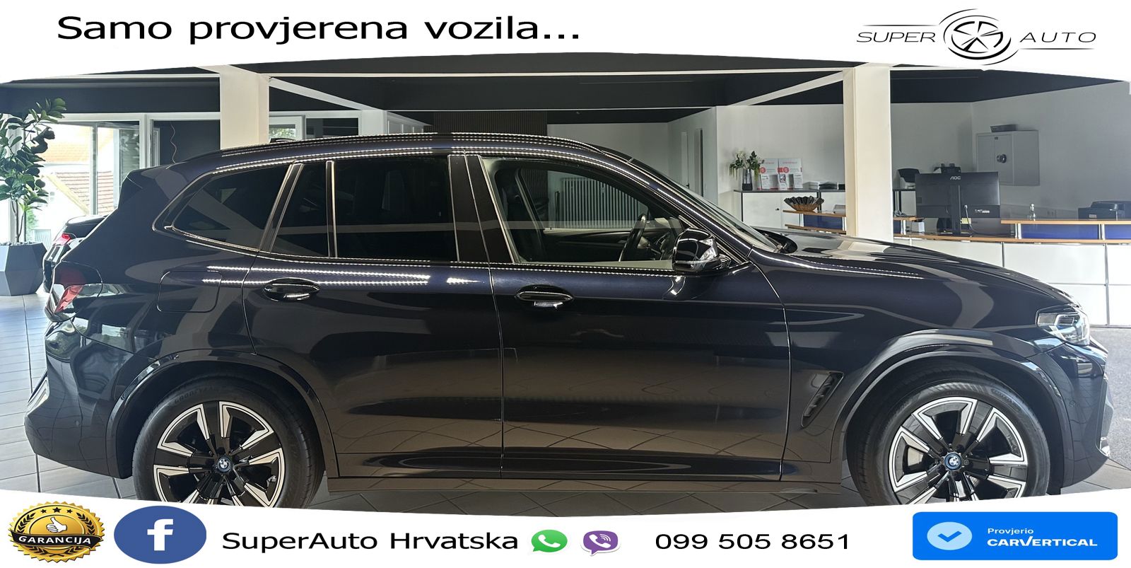 BMW iX3 80 kWh (286 KS) M Sport LED+GR SJED+ACC